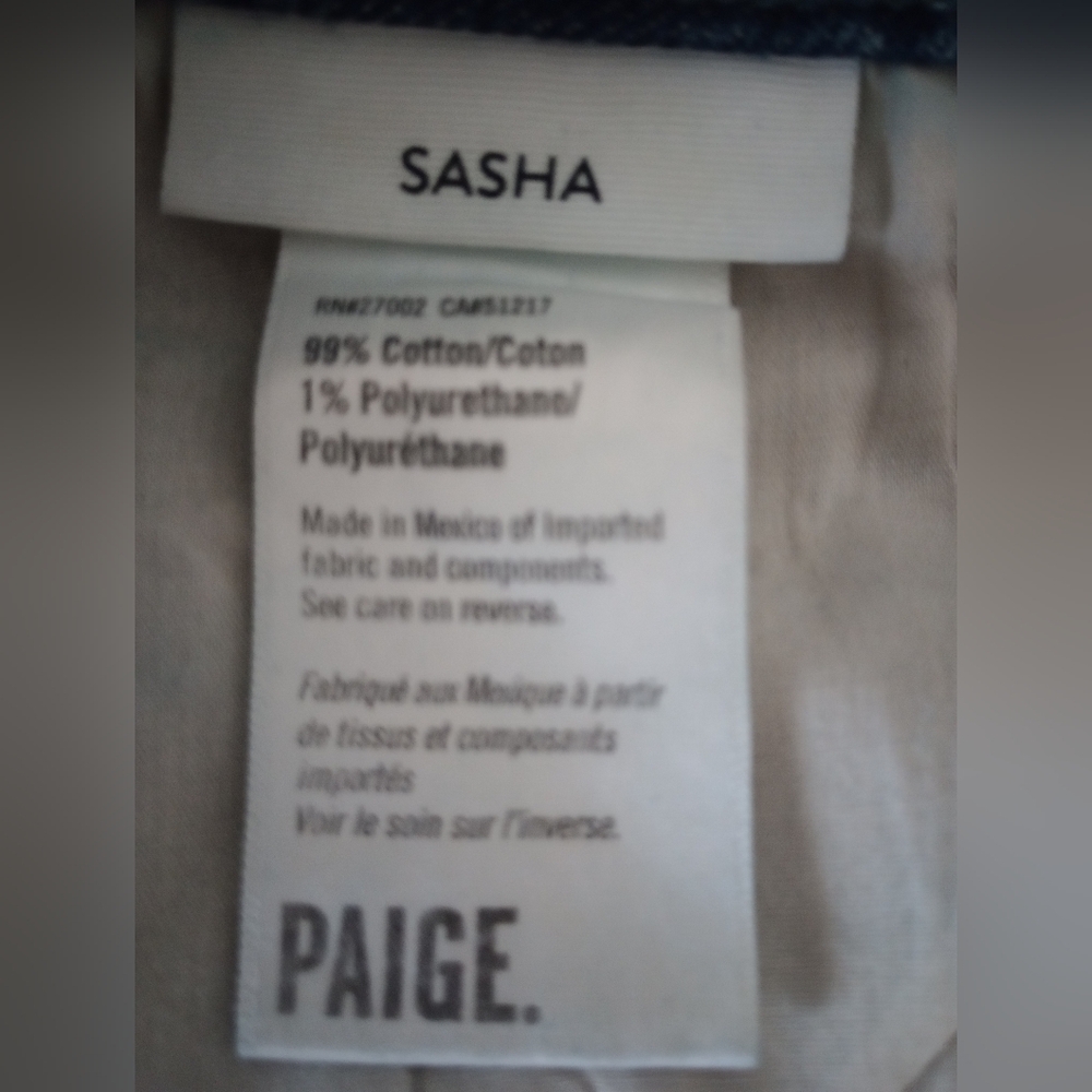 PAIGE DENIM Sasha Wide Leg Jeans in Lovejoy Distressed Size 29 - Picture 7 of 8